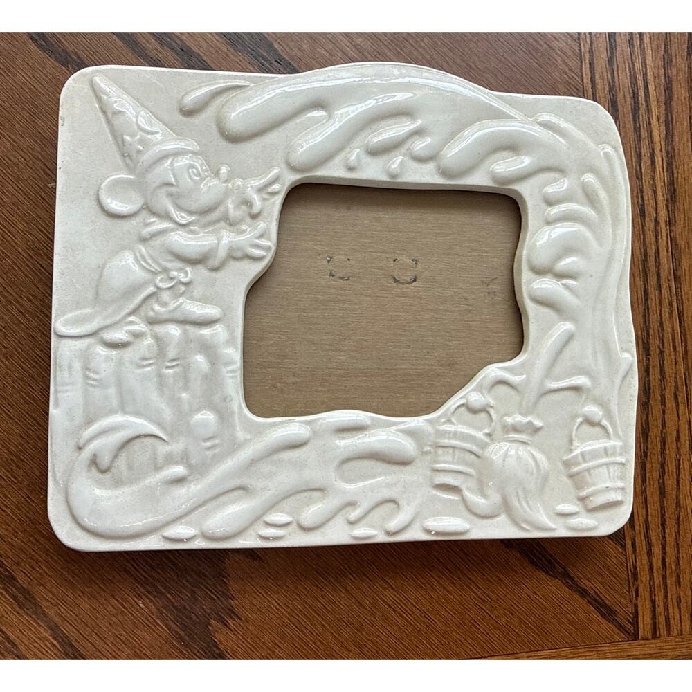 Vintage Fantasia Mickey Ceramic Picture Frame 90s